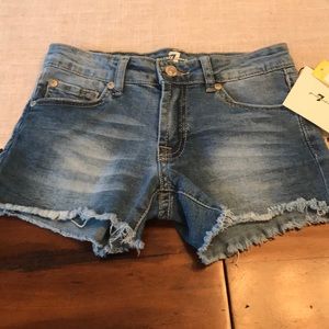 7 For All Mankind Girls Denim Shorts NWT - size 8